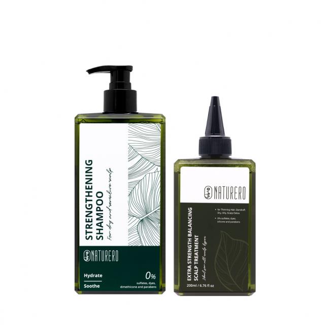 Naturero植淨林 強健洗髮精400ml+雙效頭皮平衡淨化液200ml