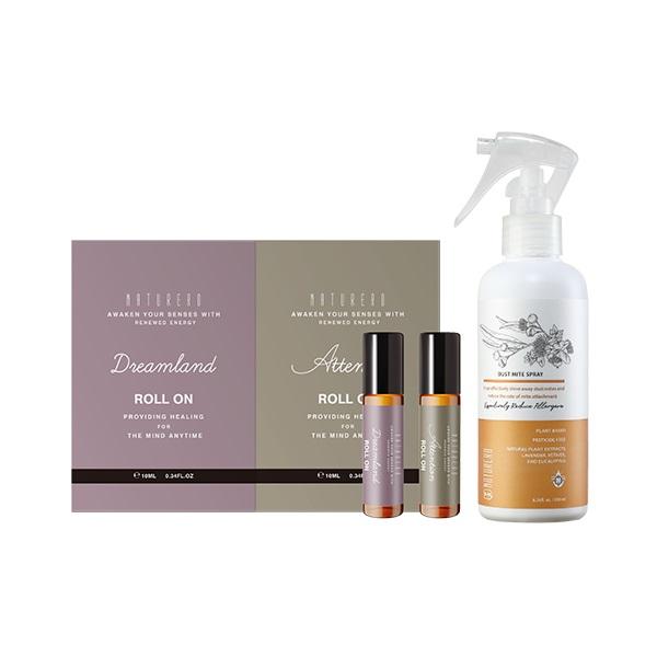 Naturero植淨林 精油滾珠10ML任2入 贈安睡驅蟎織品噴霧200ml
