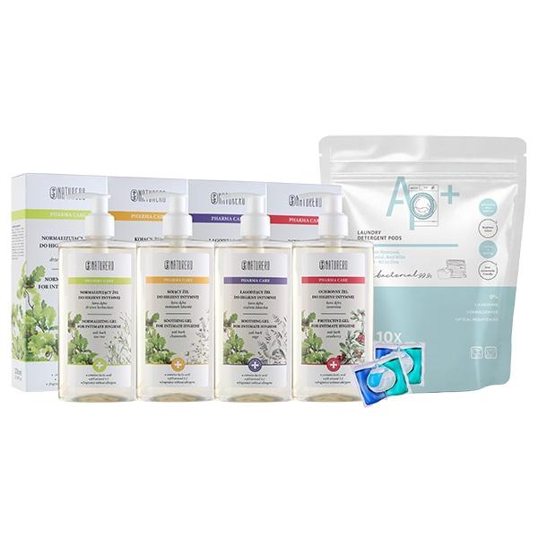 Naturero植淨林 私密潔膚露300ml 任4入 加贈抗菌防蟎Plus+濃縮洗衣膠囊