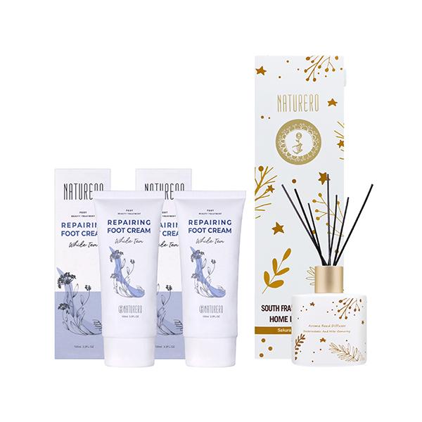 Naturero植淨林 密集修護嫩足霜100ml 2入 贈南法之旅擴香100ml