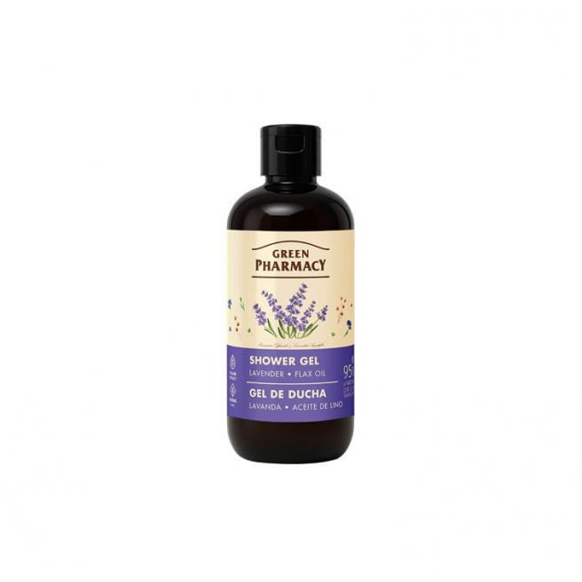 Green Pharmacy草本肌曜 薰衣草&亞麻籽油柔膚沐浴露 500ml