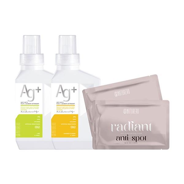 Naturero植淨林 銀離子抗菌防蟎護色洗衣精1000ml 任2入 贈肌光淨白面膜28ML 2片