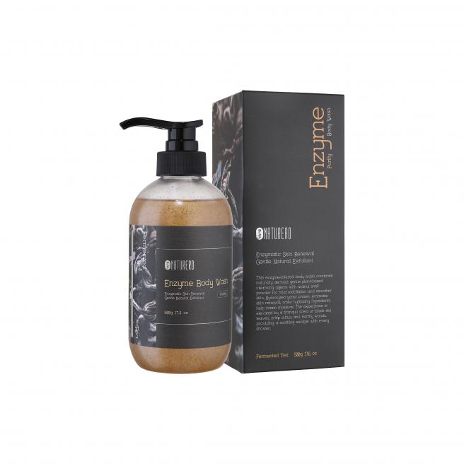 Naturero植淨林 黑茶酵母去角質沐浴露500g