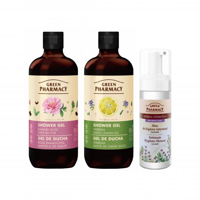 Green Pharmacy草本肌曜 沐浴露500ML 任2入+私密慕斯170ML 任1入